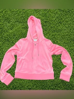 Juicy Couture Bling Velour Hoodie Sz M